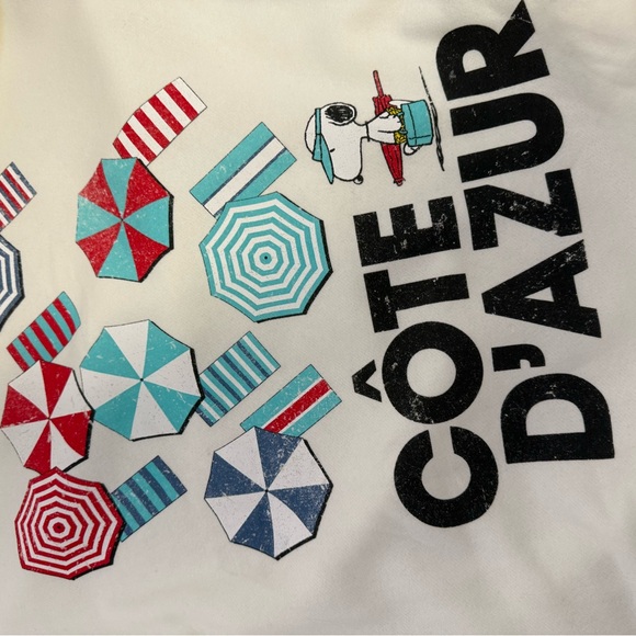 Peanuts Snoopy Cote d'Azur Graphic Sweatshirt Women’s Sz XXL NWT - Picture 6 of 6